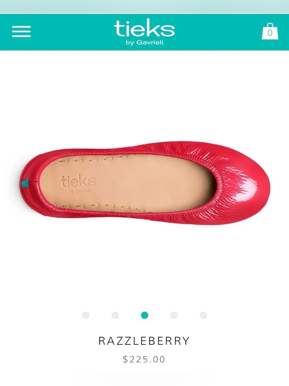 Tieks by Gavrieli Women’s Razzleberry Foldable Ballet Flats - Picture 5 of 16